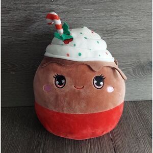 Squishmallows Sivi Peppermint Hot Cocoa Plush with Candy Cane 10"
